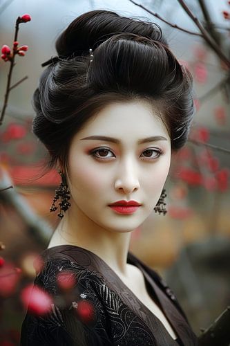 schilderachtig Japans portret