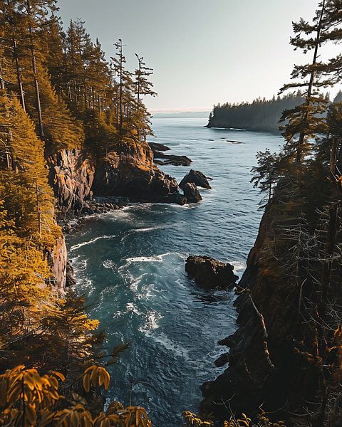 Küste am Pazifik von fernlichtsicht