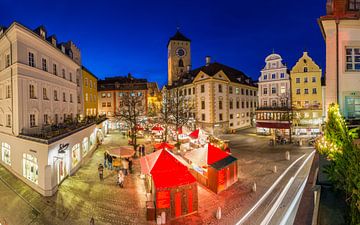 Kerstmarkt in Regensburg van Rainer Pickhard
