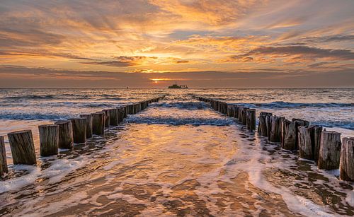 Le long de la côte de Zélande