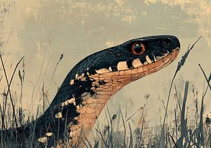 Der Hauch der Wildnis: Die Schlange in majestätischer Pracht