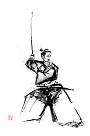 samurai on guard 2025 by Péchane Sumie