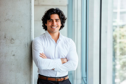 Smiling businessman