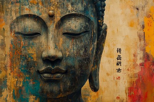 Spiritueel schilderachtig Azië Boedha afbeelding