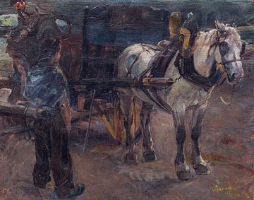 Cheval et charrette, Carl Fahringer