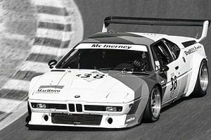 BMW M1 Procar klassischer Rennwagen