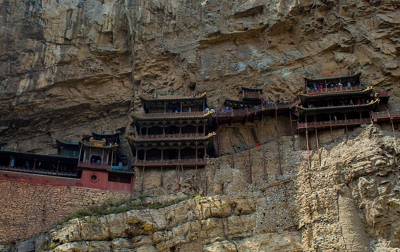 Hangende tempel in Datong, China par Cecile van Essen