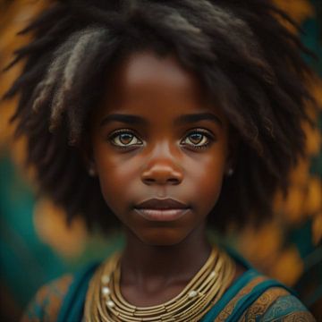 Afrikaans meisje van Gert-Jan Siesling
