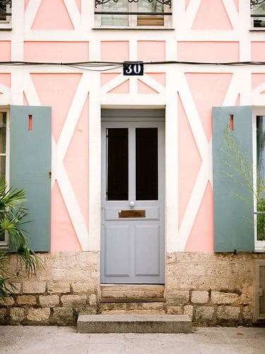 Parijs Frankrijk - Rue Cremieux nummer 30 | Kleurrijke reisfotografie | Voordeur collectie