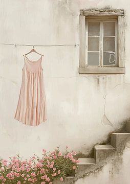 Pink dress van Mirjam Duizendstra