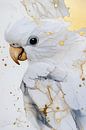 Detailed cockatoo with gold accents by Imperial Art House thumbnail