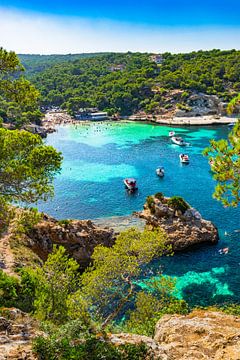 Idyllische baai van Portals Vells, prachtig strand op Mallorca van Alex Winter