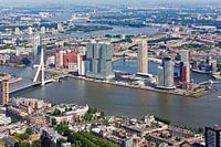 Aerial view Wilhelminapier Rotterdam