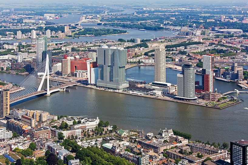 Luftaufnahme Wilhelminapier Rotterdam von Anton de Zeeuw