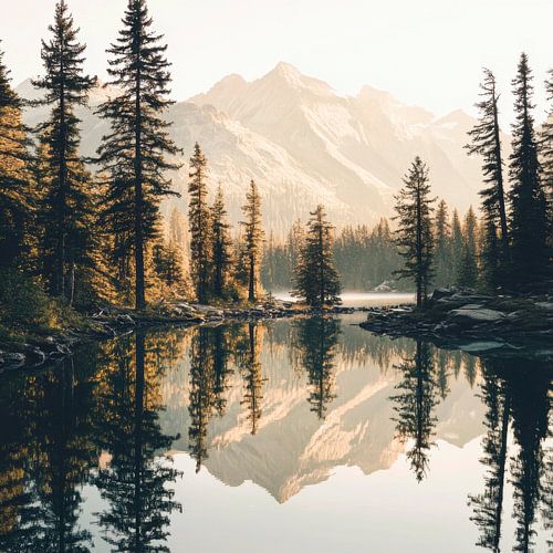 Bergmeer reflectie