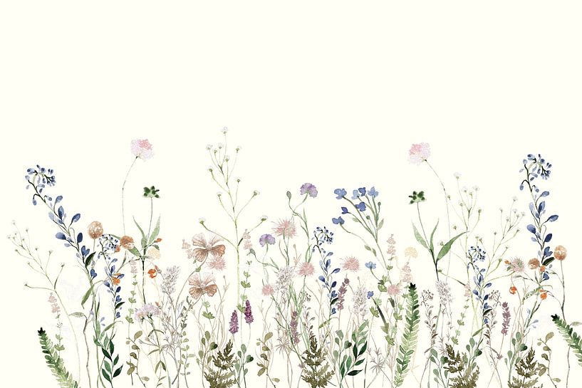 Wildflower Meadow Summer Creme by Monika Strigel