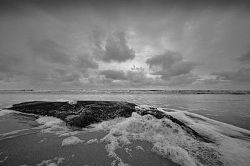 Autumn day on the North Sea beach by Peter Bartelings