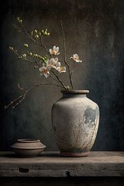 Nature morte rurale avec des fleurs sur Digitale Schilderijen