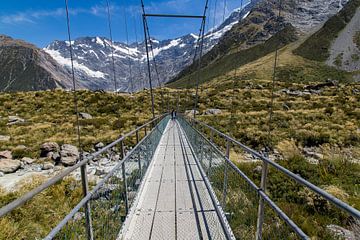 Hooker Valley Track, Mt Cook, Nieuw Zeeland van Willem Vernes