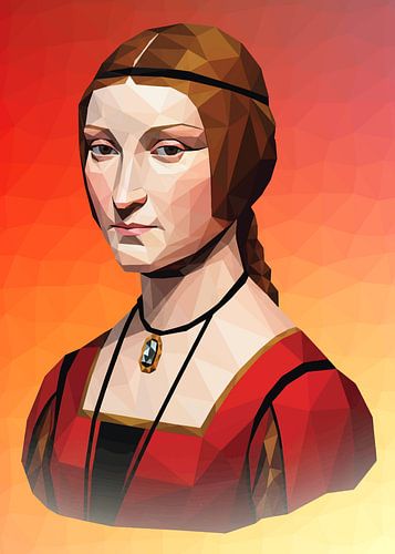 La Belle Ferronnière Lowpoly