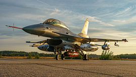 Royal Netherlands Air Force F-16B MLU Fighting Falcon.