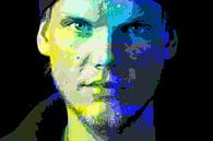 Avicii Tim Bergling Abstract Portret van Art By Dominic thumbnail