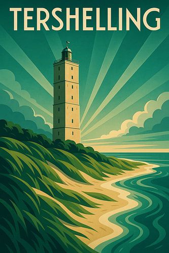 Terschelling Nederland Kust Kunstdruk