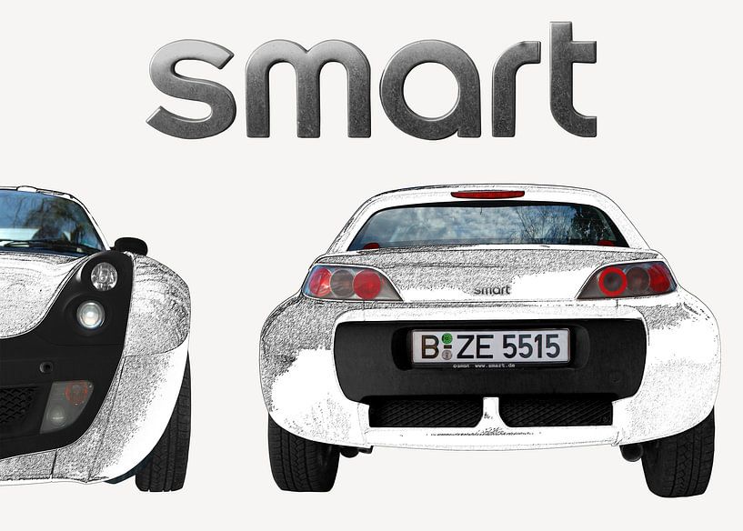 SMART Roadster in graphit white von aRi F. Huber