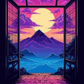 Voiture Retro Synthwave sur Mason Scott