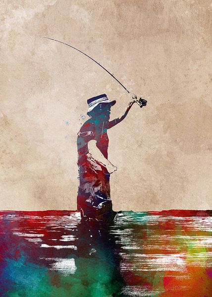 Fishing 3 sport art #fishing by JBJart Justyna Jaszke