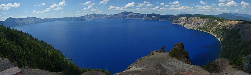 Panorama du lac de cratère par Jeroen van Deel