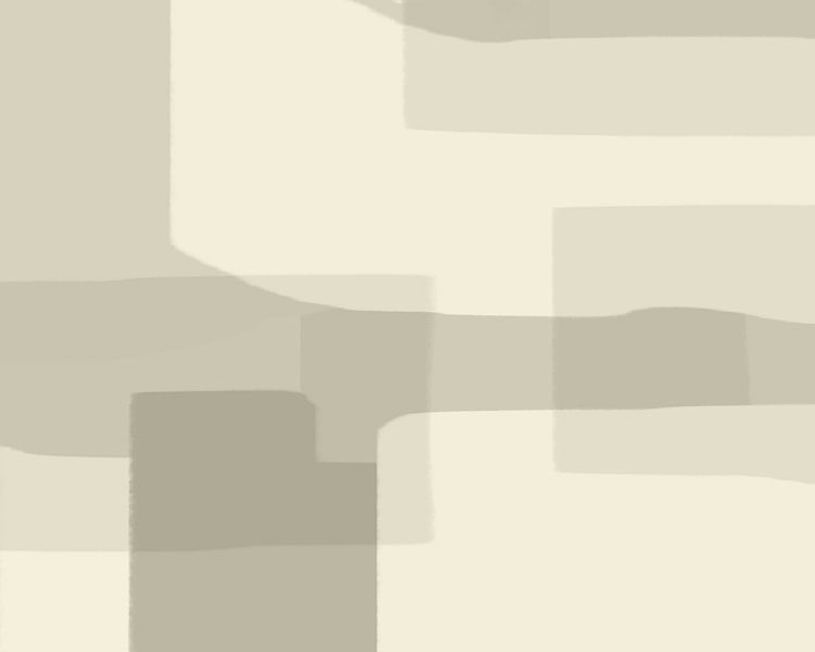 Abstract organic shapes and lines in neutral colors no. 1 by Dina Dankers