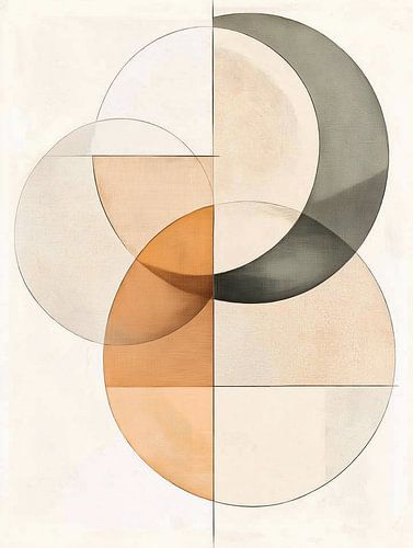 Modern abstract boho