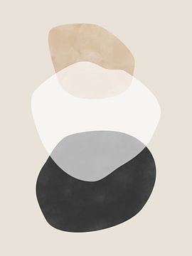 Beige Boho Shapes by Elena Ristova