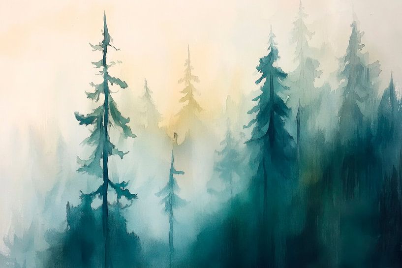 Nebelwald von Poster Art Shop