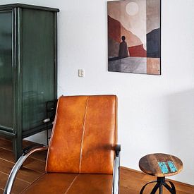 Customer photo: Daydreamer, modern and abstract in earth tones by Studio Allee, on ArtFrame