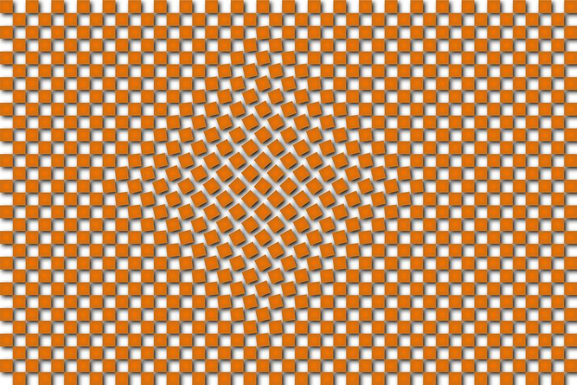 At least something is happening, the art of letting go, in orange by Tony Buijse