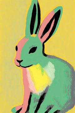 Colorful Bunny by Treechild