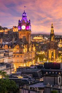 Reizvoller Sonnenuntergang in Edinburgh 
