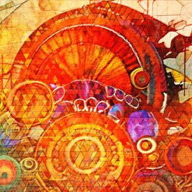 HELIONA CORE Radiant Energy Abstract Wall Art by Mavro Orbino