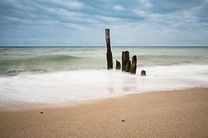 Buhnen an der Küste der Ostsee