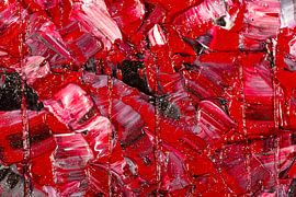 Nahaufnahme von Öl auf Leinwand