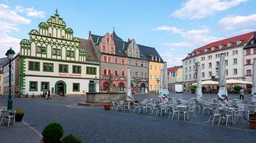 Place du marché de Weimar sur Mixed media vector arts