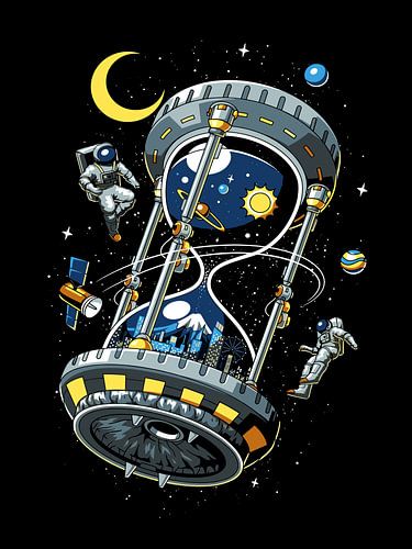 De zandloper bepaalt het zonnestelsel