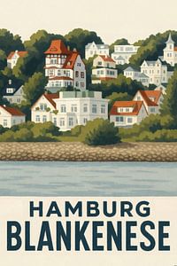 Rêves du versant de l'Elbe - Blankenese sous la lumière du soleil