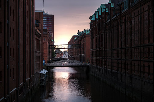 Twilight in the Speicherstadt