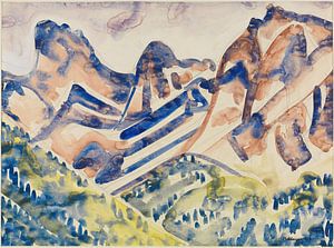 August Babberger - Berglandschaft (1916)