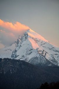 letzten Sonnenstrahlen am Watzmann