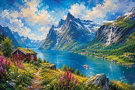 Gemälde „Norwegische Fjorde“ von Galerie Hoppenbrouwers
