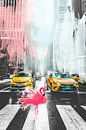 Crazy Street 02 - Flamingos - New York City von Felix von Altersheim Miniaturansicht